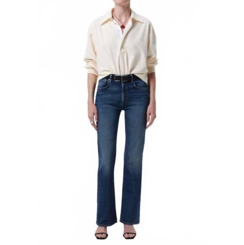 Citizens of Humanity Vidia Mid Rise Boot Jeans Abalone Wash